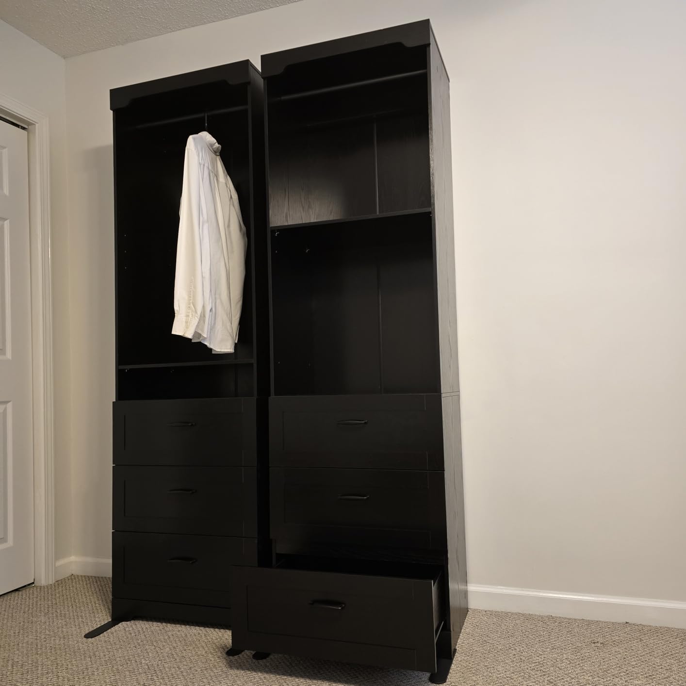IRONCK Freestanding Closet System with Adjustable Shelves & 3 Drawers customer photo 2