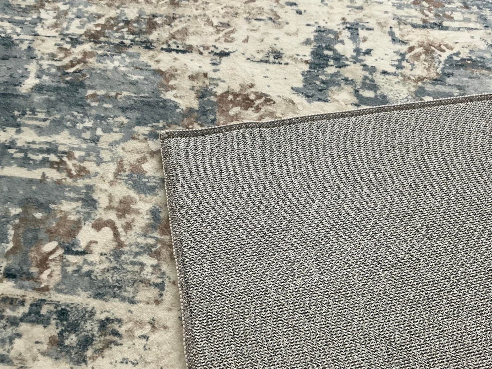 XLUEZ 8x10 Area Rugs for Living Room, Washable Modern Abstract Large Area Rug Neutral Soft Non Slip Kids Rug Stain Resistant Indoor Carpet for Bedroom Nursery Dining Children's Room(Blue, 8'x10') customer photo 2