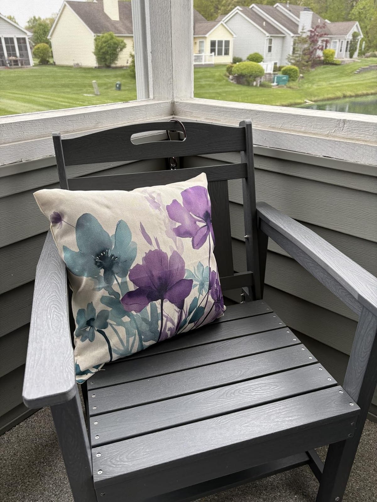 HDPE Outdoor Patio Dining Set with Table & 6 Chairs, All-Weather 7-Piece Outdoor Table and Chairs, 2