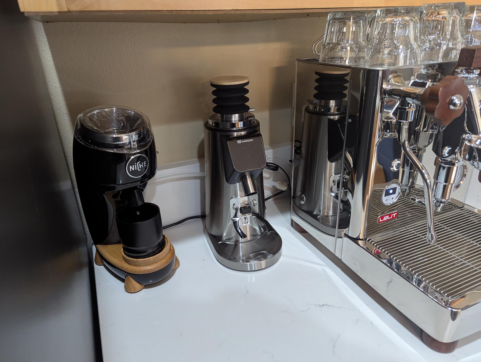 MOKKOM 64mm Flat Burr Coffee Grinder,Espresso Grinder,100 Grind Settings customer photo 1