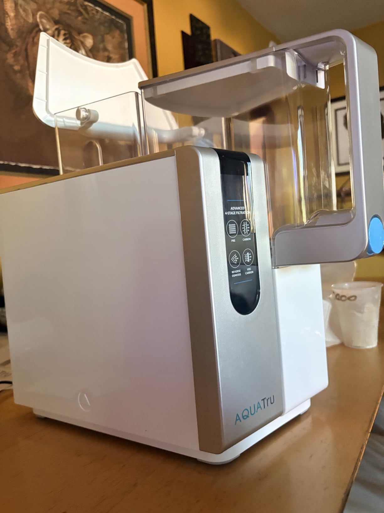 AquaTru Water Purification Unit - Certified NSF/ANSI Standards, Removes 84 Contaminants, No Plumbing Required, Cost-Effective, Environmentally Friendly customer photo 1