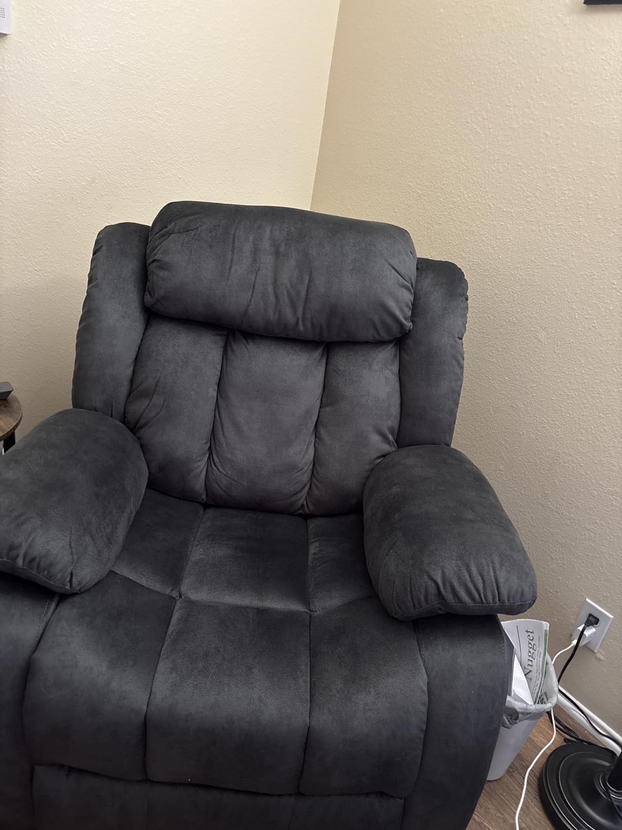 EBELLO Manual Reclining Sofa Set, Classic Recliner Sofa with Overstuffed Arms and Backrest, Includes 2 Recliner Chair and 1 3-Seat Couch, Brown customer photo 1