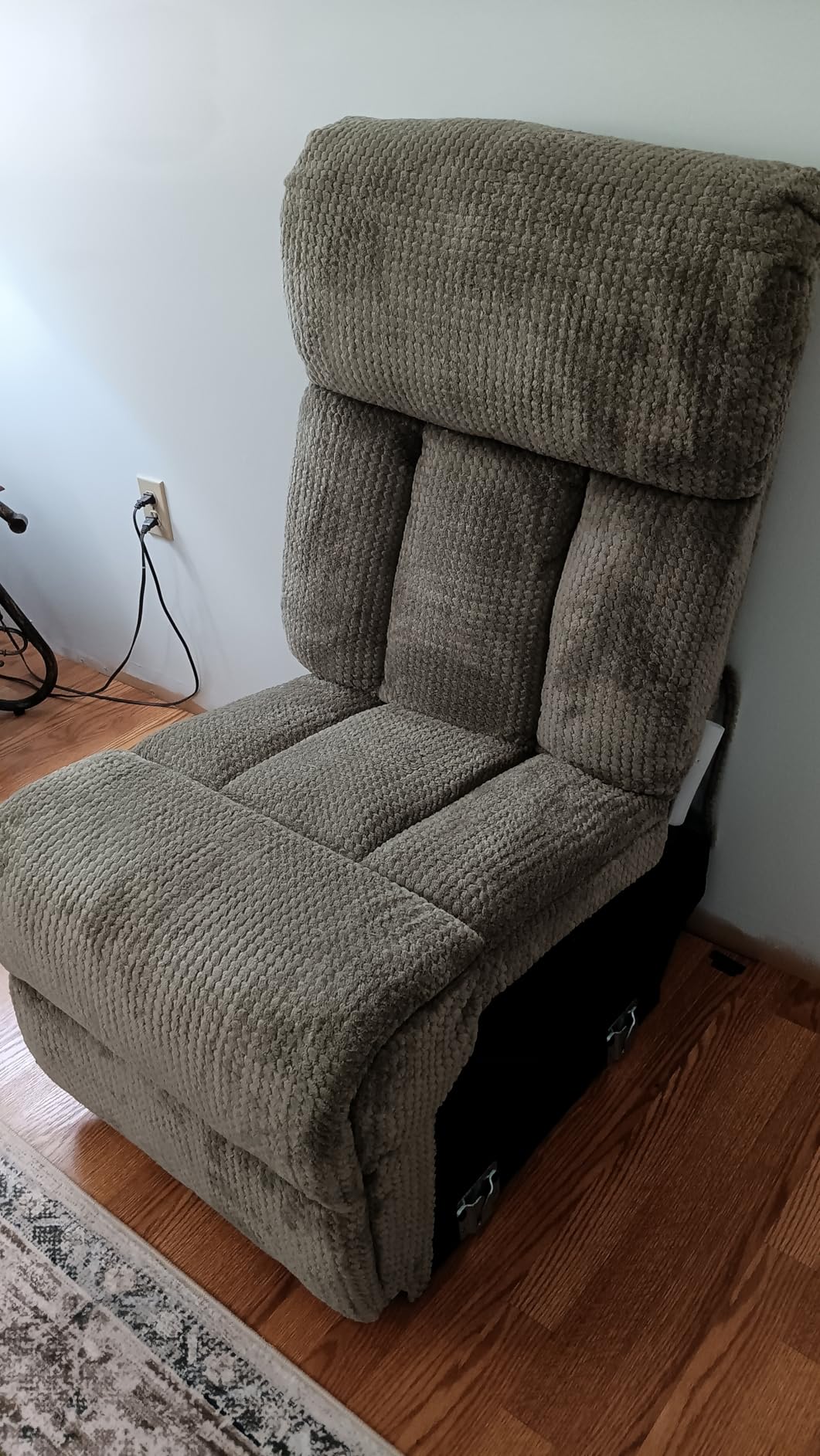 CANMOV Recliner Sofa Set, Manual Reclining Sofa with Overstuffed Armrest for Living Room,Bedroom Furniture,Office,3 Seat Light Brown customer photo 2
