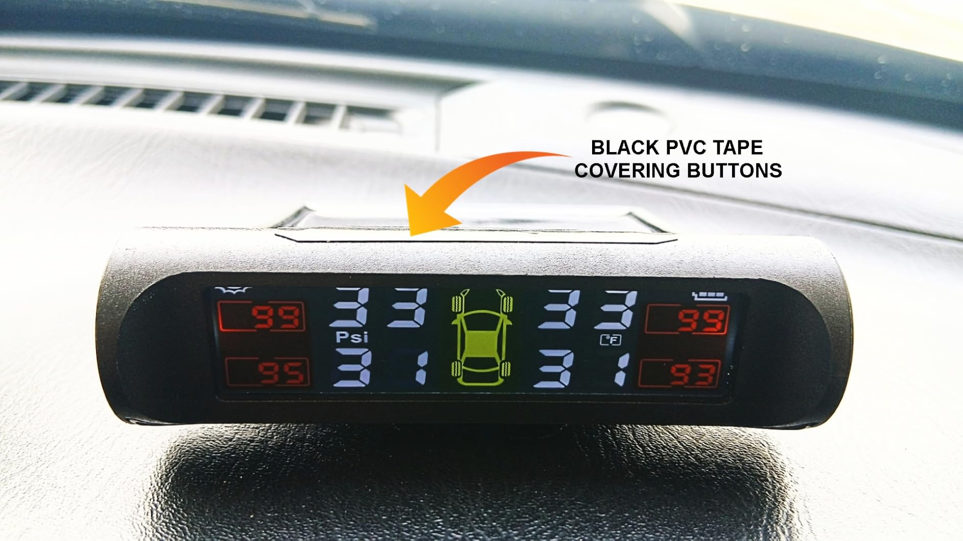 Tire Pressure Monitoring System with Solar Charge, TPMS Sensors Set of 4 customer photo 1