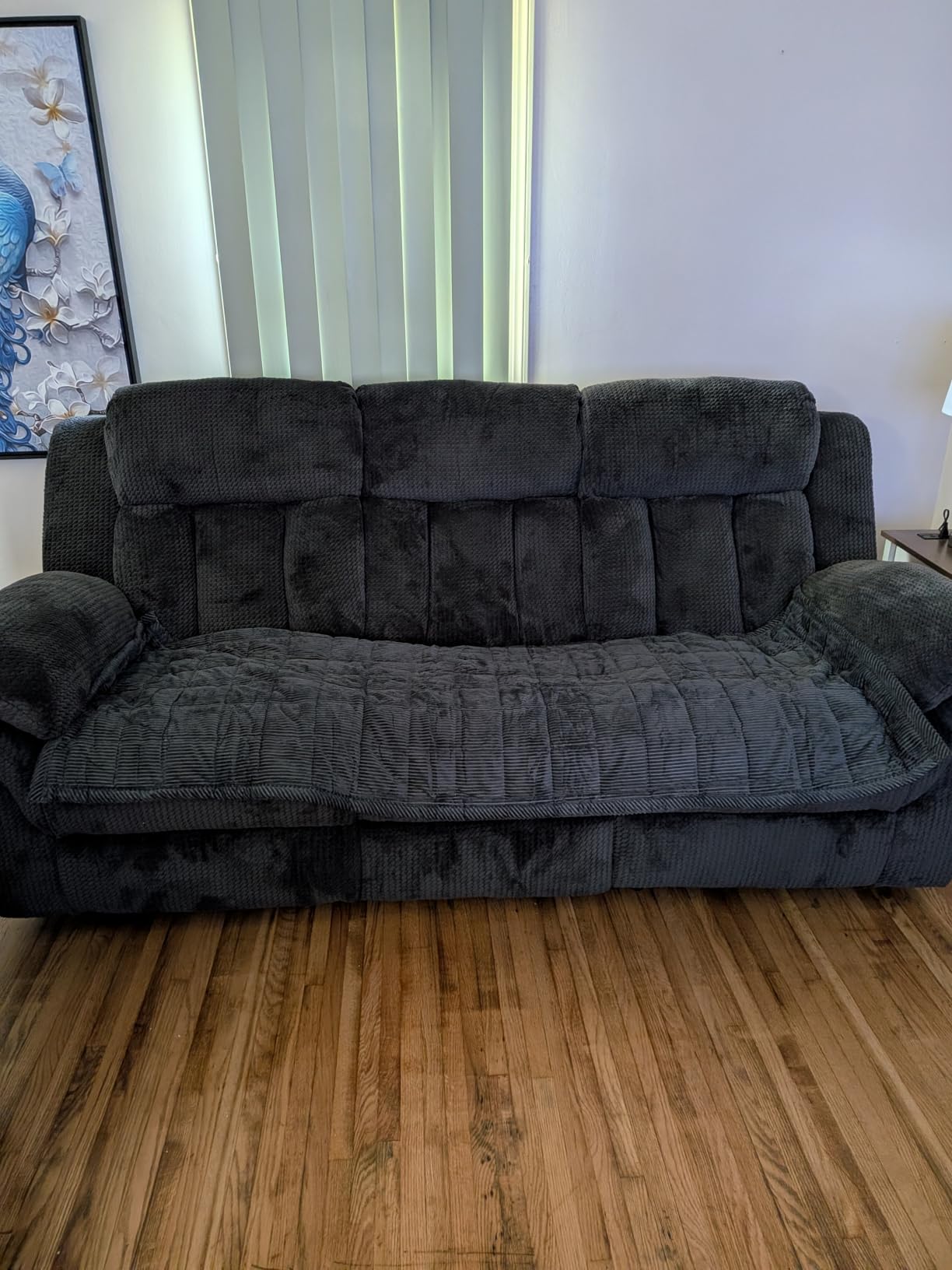 CANMOV Recliner Sofa Set, Manual Recliner Loveseat with Overstuffed Armrest for Living Room,Bedroom Furniture,Office,2 Seat Light Brown customer photo 2