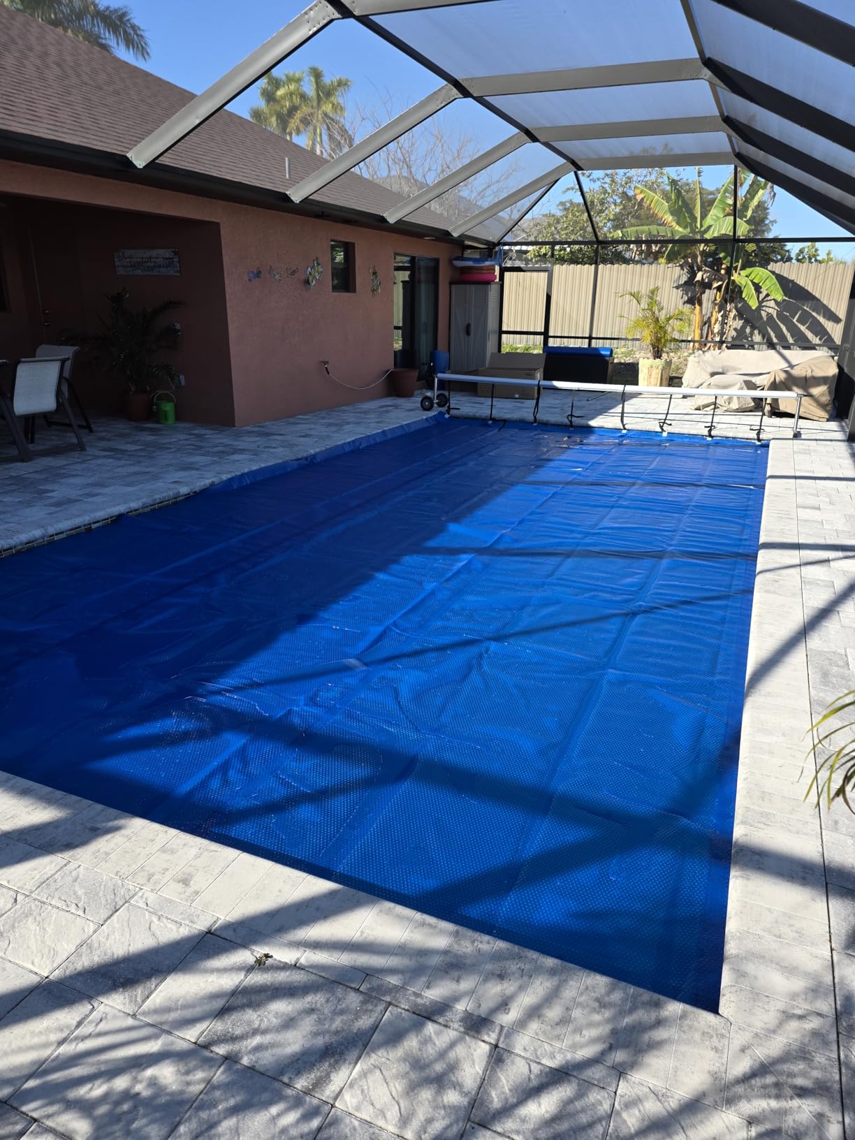 Real Relax 16 mil Solar Pool Cover, 16 x 32 ft Rectangle Bubble Blanket customer photo 1