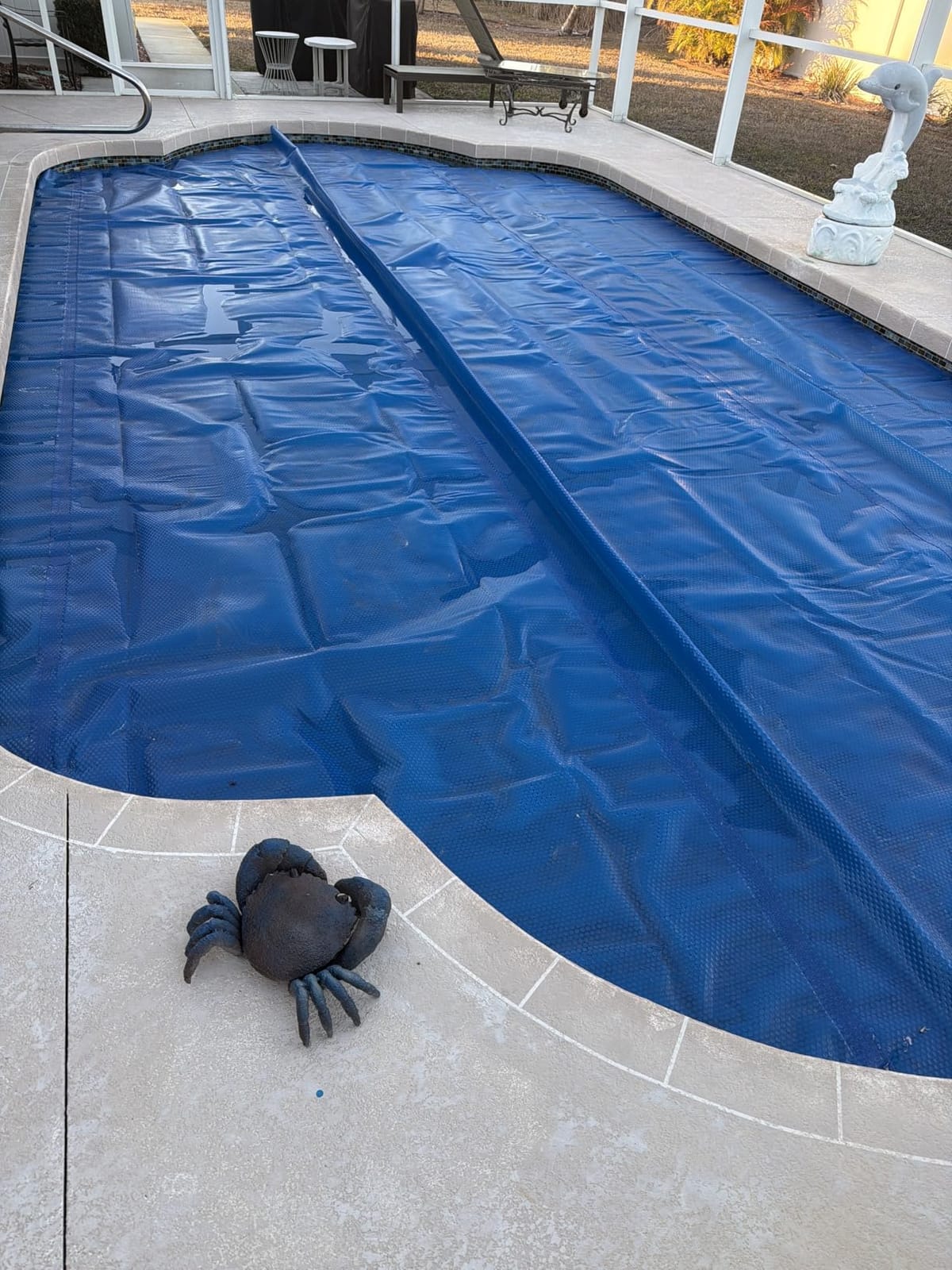 Real Relax 16 mil Solar Pool Cover, 16 x 32 ft Rectangle Bubble Blanket customer photo 2