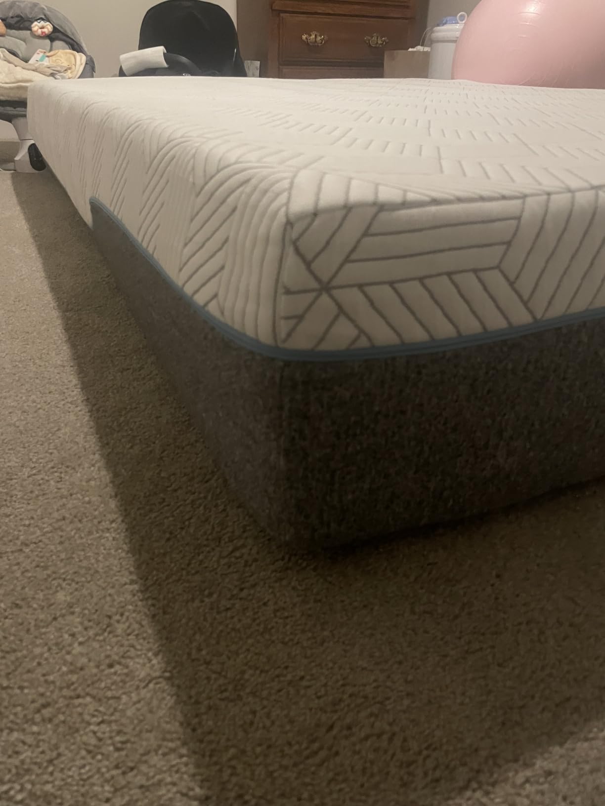 FATHOM Medium Queen Mattress 12 Inch Memory Foam Mattress Queen Size Bed in a Box for Back Pain Relief and Cool Sleep with Gel Foam and Removeable Fiberglass Free Cover, CertiPUR-US Certified customer photo 1