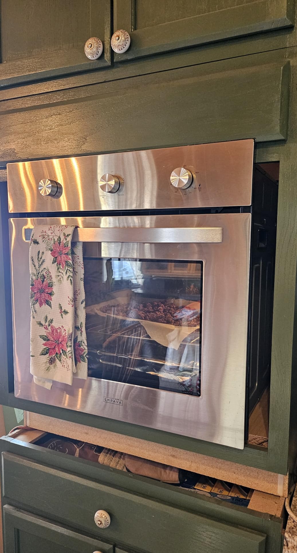 Empava 24 inch Built-In LPG Single Wall Oven with Convection and Rotisserie customer photo 1