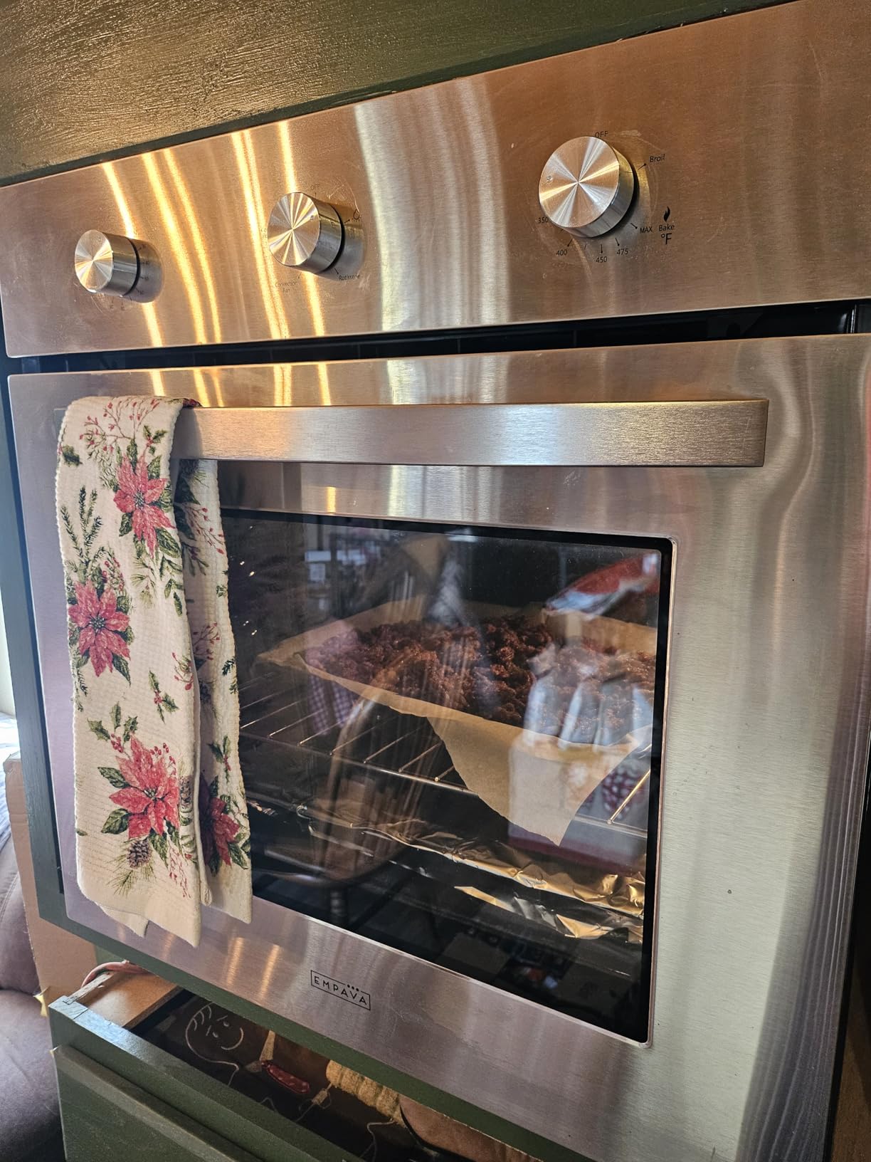Empava 24 inch Built-In LPG Single Wall Oven with Convection and Rotisserie customer photo 2