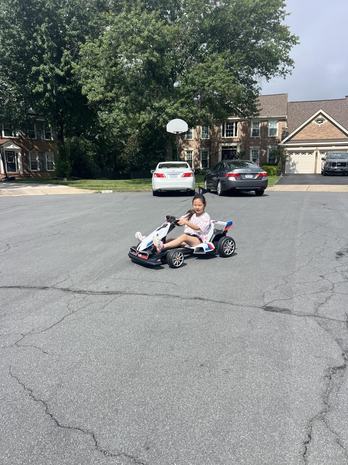 Wanan 36V Electric Go Kart with Adjustable Seat, Licensed BMW Drift Kart with Dual Motors, Crazy Go Cart for Kids Ages 6-12, LED Lights, Drift Mode and 2 Speed (White) customer photo 1