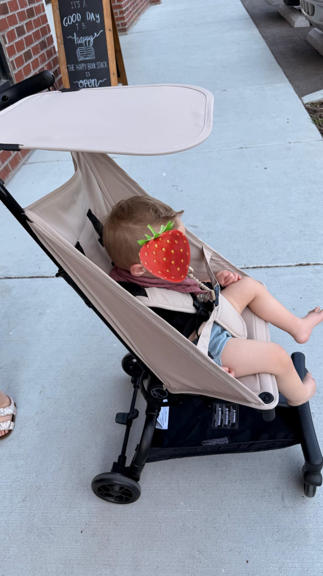 Mompush Jeto Ultra-Lightweight Travel Stroller Only 9.8lbs | Compact baby & toddler stroller, one-hand fold, airplane cabin approved, all-terrain wheels, perfect for travel & daily use customer photo 2