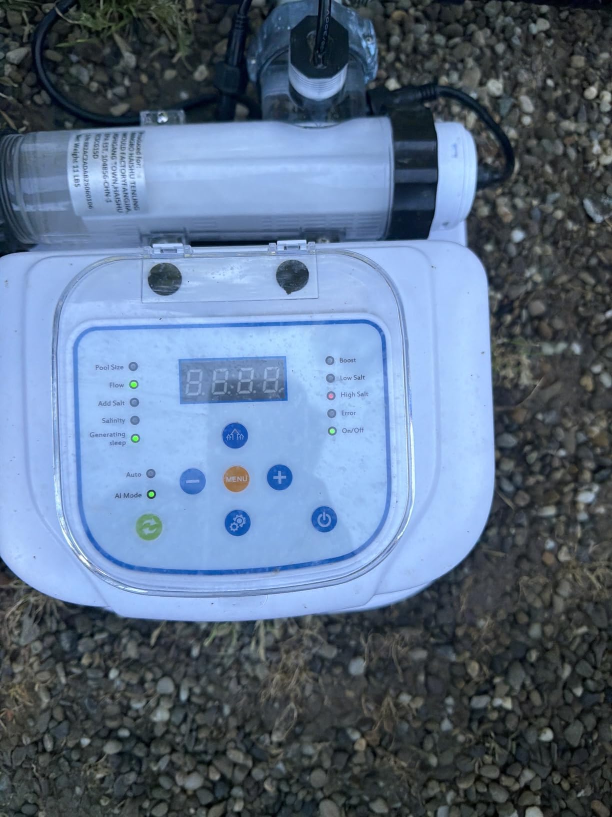 Salt Chlorine Generator - for Above Ground Pools up to 15,000 Gallons, Intelligent Saltwater Pool System with Auto Chlorine Calculation, Salt Level Detection & Smart Salt Addition Guidance customer photo 2