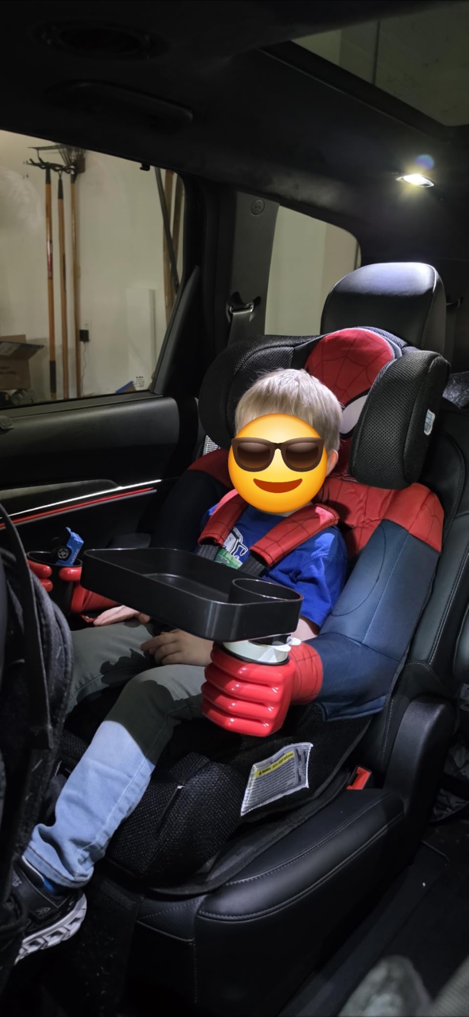 KidsEmbrace 2-in-1 Car Seat | Forward-Facing Harness (26.5–65 lbs) & Booster Mode (40–100 lbs) | Latch | Premium Fit with Multi-Position Headrest, Harness & Recline - Marvel Spider-Man customer photo 2