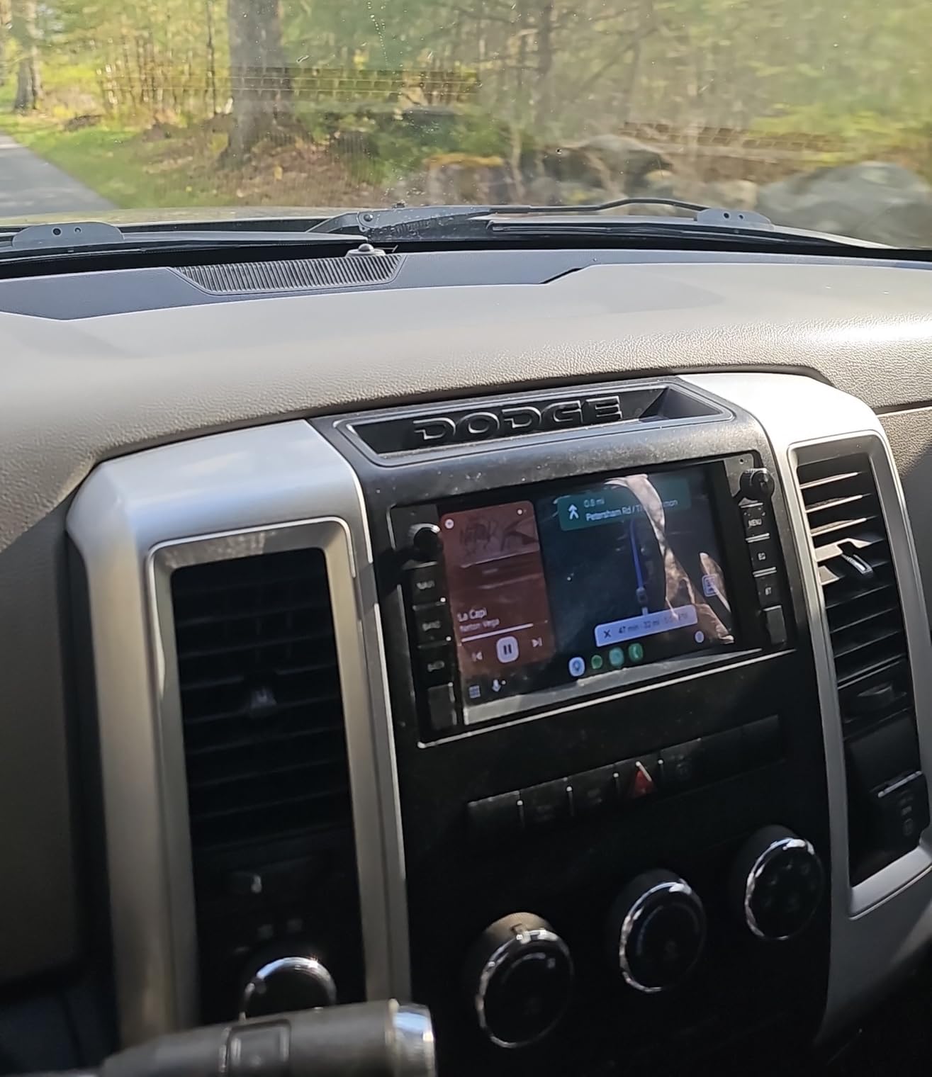 4G+64G Android Car Stereo for Jeep Wrangler JK 2007-2015 Dodge Ram 1500 2009-2011 with Wireless CarPlay Android Auto, 7 Inch Car Radio GPS Navigation WiFi SWC Bluetooth FM with Backup Camera customer photo 2