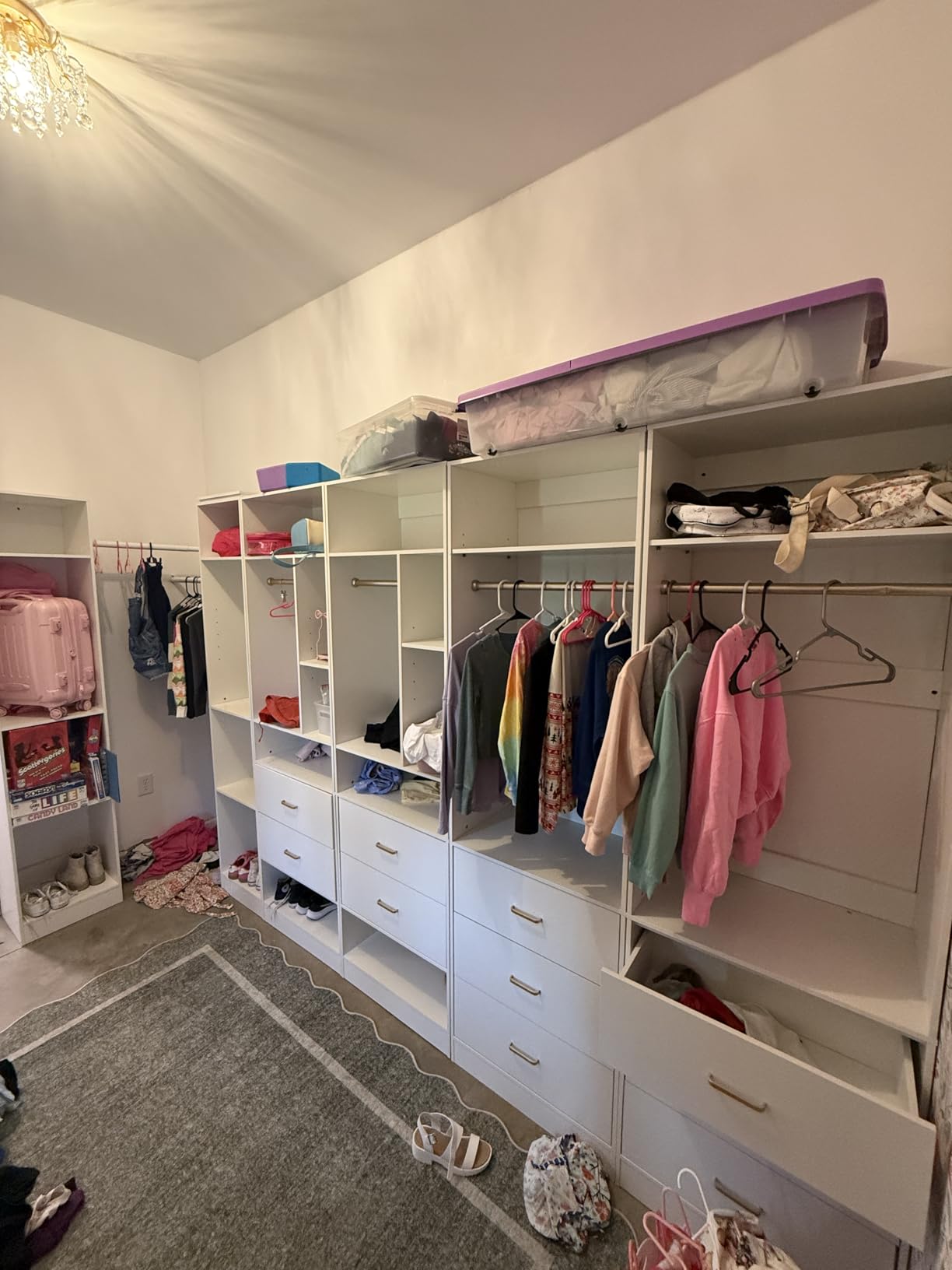 Besiost Closet Systems with 12 Wood Drawers, Closet System Set of 4 customer photo 2