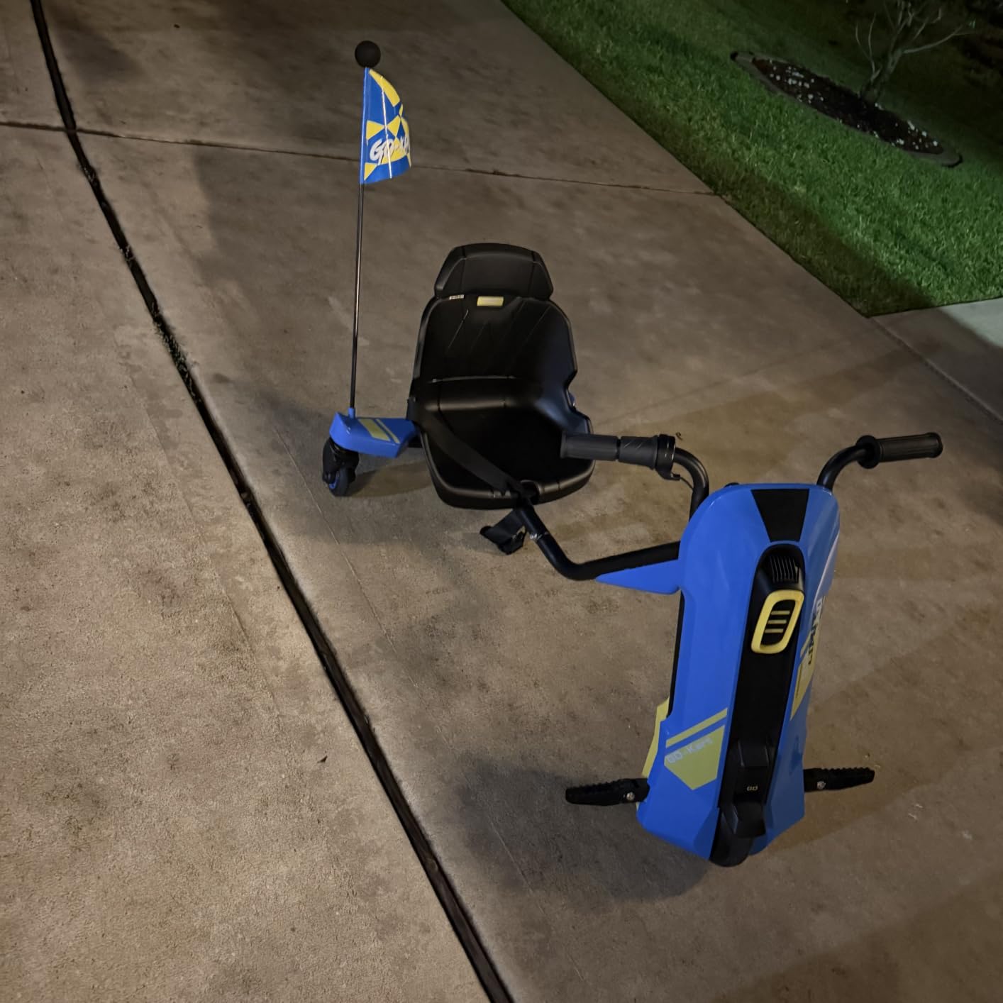 12V Electric Go Kart for Kids Age 6-12, 360° Spin Drift Cart, Blue customer photo 1