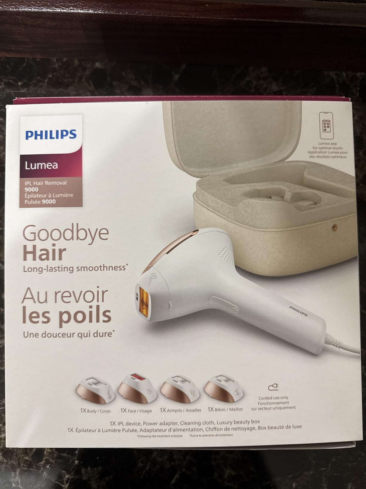 Philips Lumea IPL — Salon-Like Laser Hair Removal for Women, Permanent Hair Reduction Device At Home for Face & Body — Safe & Painless for Face, Bikini, Body, 5 Settings & Skin Sensors, BRI984/03 customer photo 1