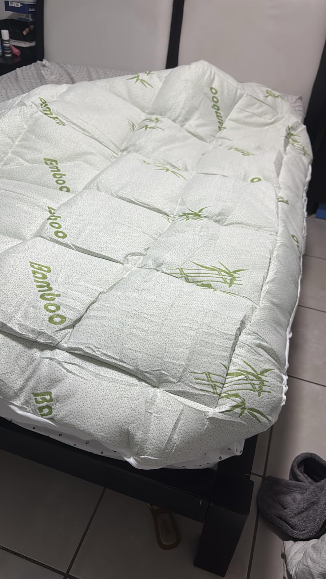 Queen Size Mattress Topper Viscose Derived from Bamboo, Soft Thick Pillow Top Mattress Pad Cover for Back Pain, Cooling Mattress Protector with 8-21 Inch Deep Pocket, White customer photo 1