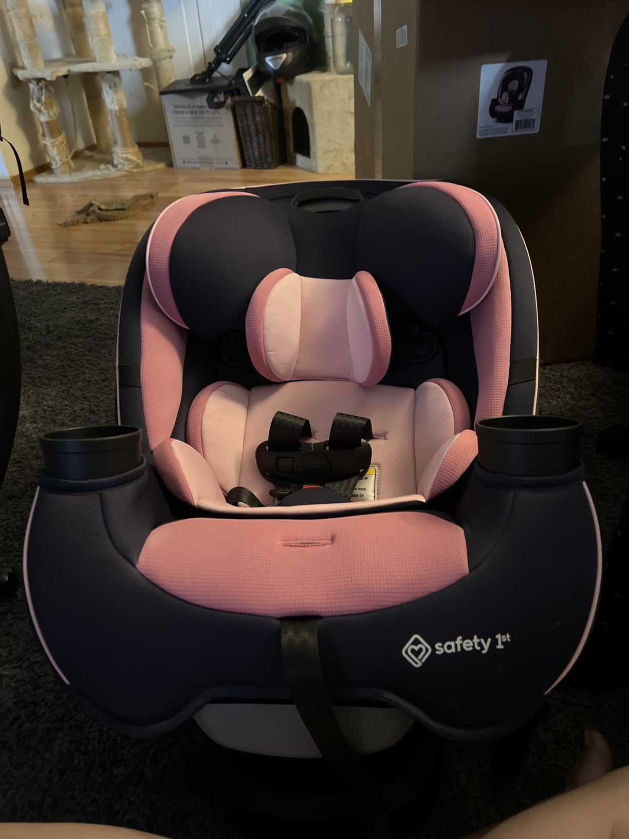 Safety 1st Grow and Go All-in-One Convertible Car Seat, Rear Facing, 5-40 lbs, Forward Facing (30–65 lbs), High Back Booster Seat 40-100 pounds, Vineyard Girl customer photo 2