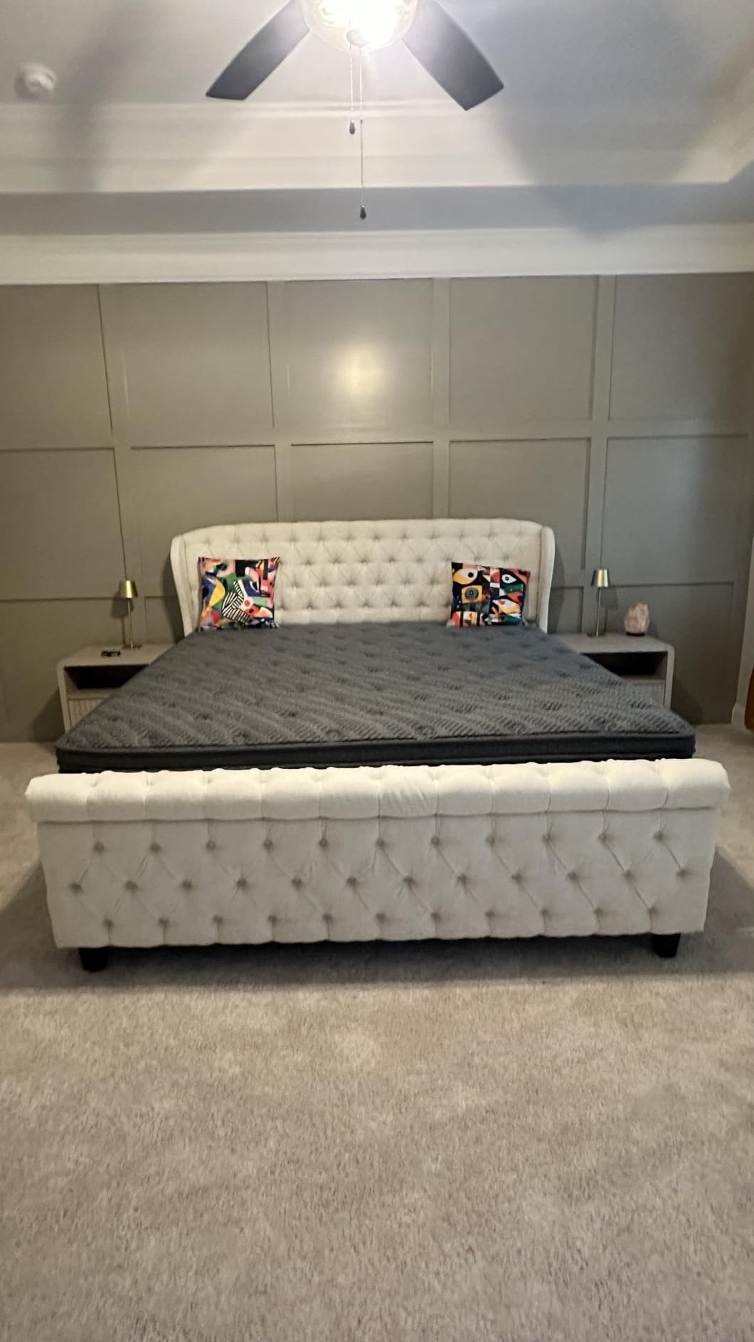 inight King Size Cooling Hybrid Mattress, 12 Inch Medium Firm, Pocket Coils customer photo 2