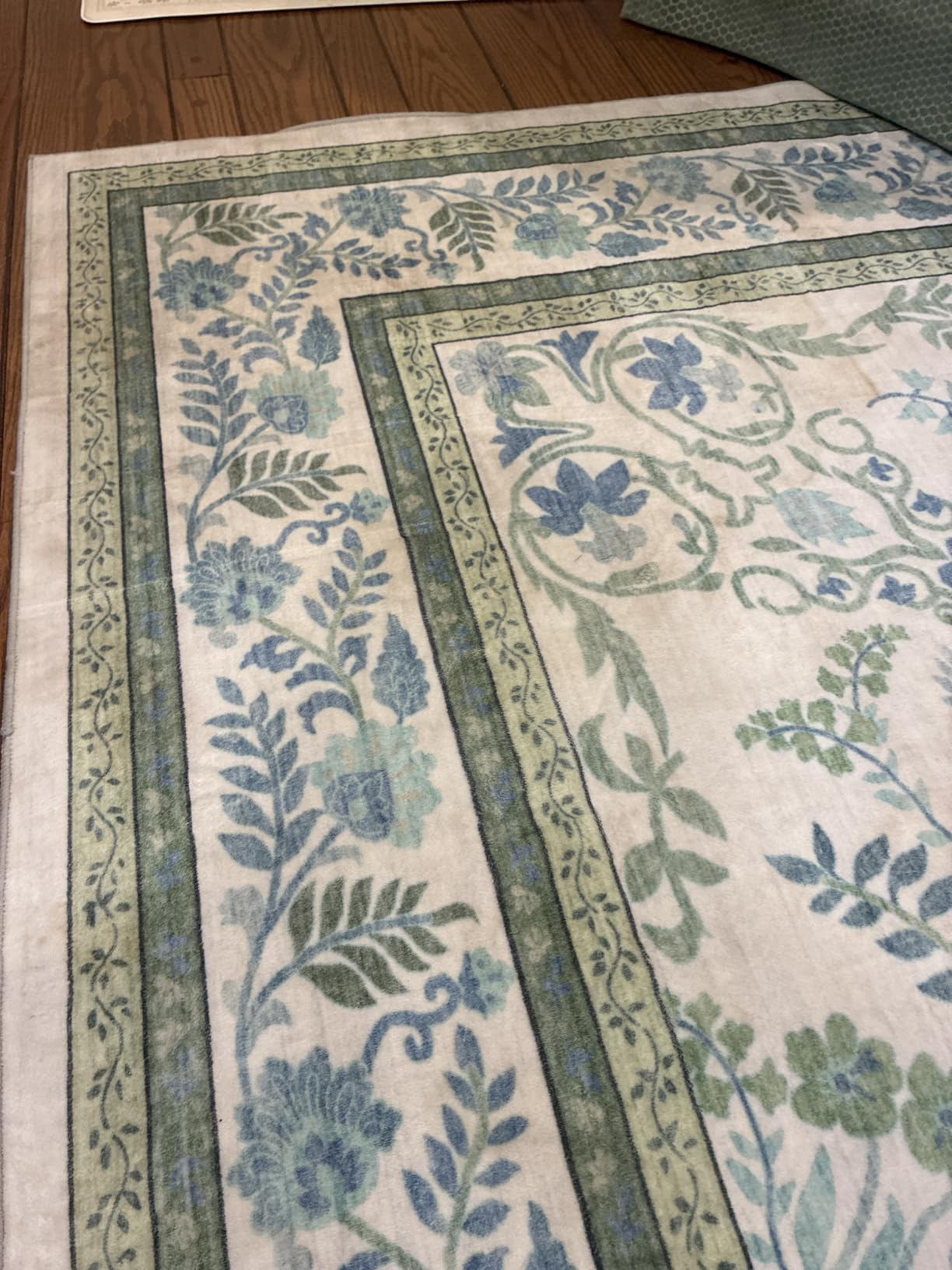DCX Beige and Taupe 4x6 Rug, Kid & Pet Friendly with Rubber Back Non Slip, Machine Washable Stain Resistant Vintage Traditional Distressed Carpet, Rug for Living Room, Bedroom, Neutral Home Decor customer photo 2