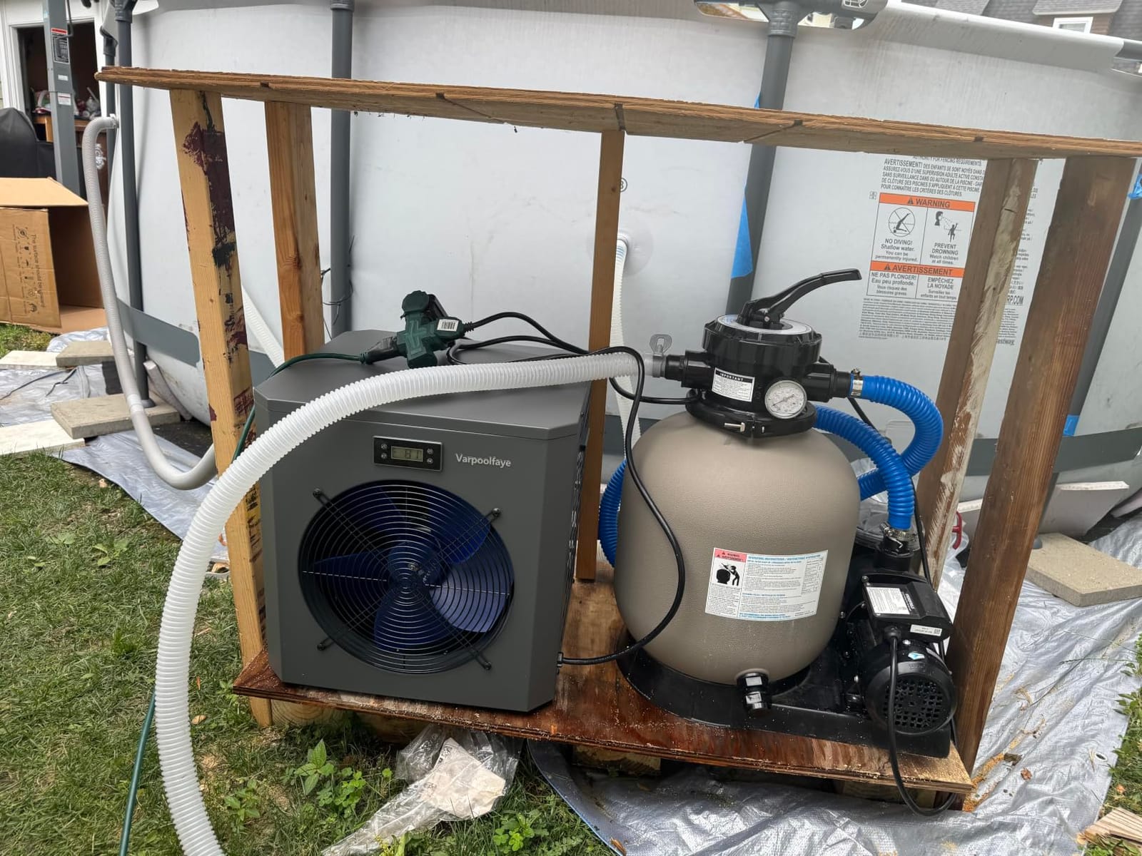 65,000 BTU Inverter Pool Heat Pump for Inground Pools 220V customer photo 1