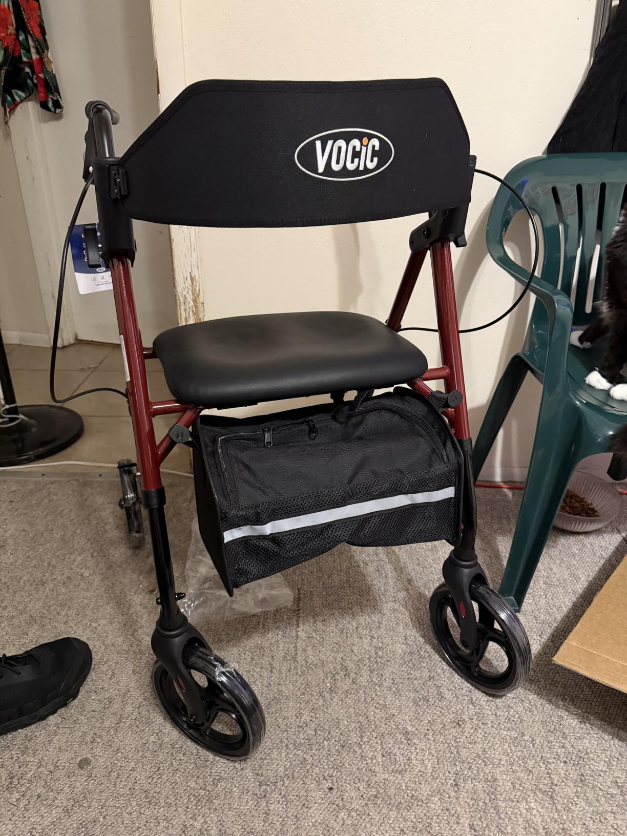VOCIC Z21 Rollator Walker for Seniors with Seat, 8