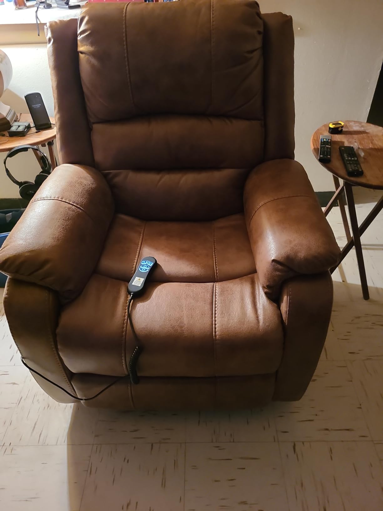 Signature Design by Ashley Dual Motor Power Lift Recliner, Heat & Massage customer photo 2