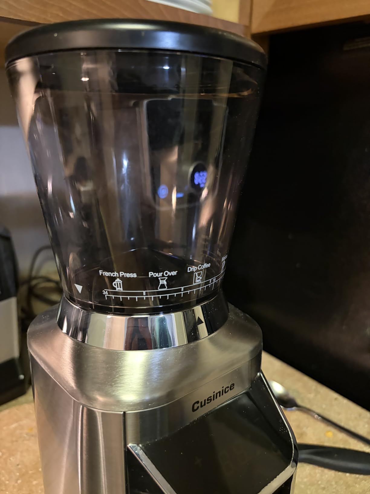 Conical Burr Coffee Grinder, Anti-Static, 0.1s Single/Double Shot Timer customer photo 1