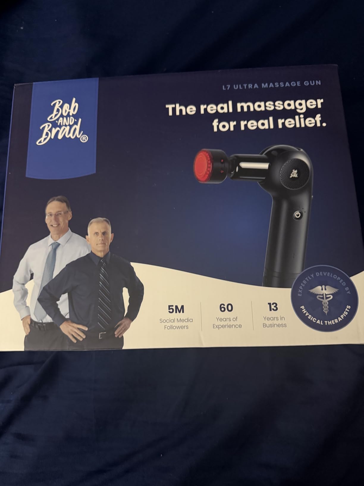 BOB AND BRAD L7 Ultra Massage Gun with Heat, Red Light & Extension Handle customer photo 2