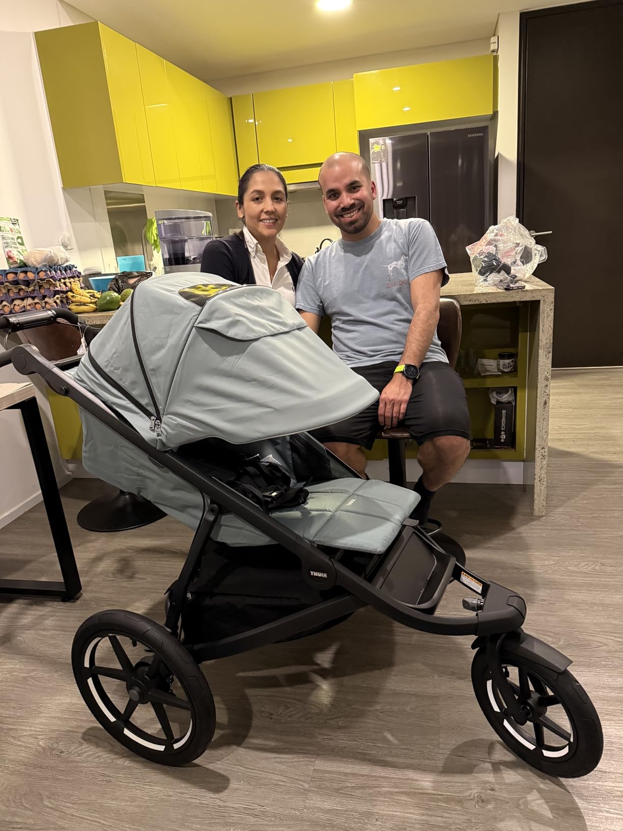 Thule Urban Glide 3 Double Child All-Terrain Stroller, Lightweight, Air-Filled Tires & Suspension, Integrated Hand Brake | Urban Glide 3 Double Stroller - Lightweight, All-Terrain, Foldable Black customer photo 2