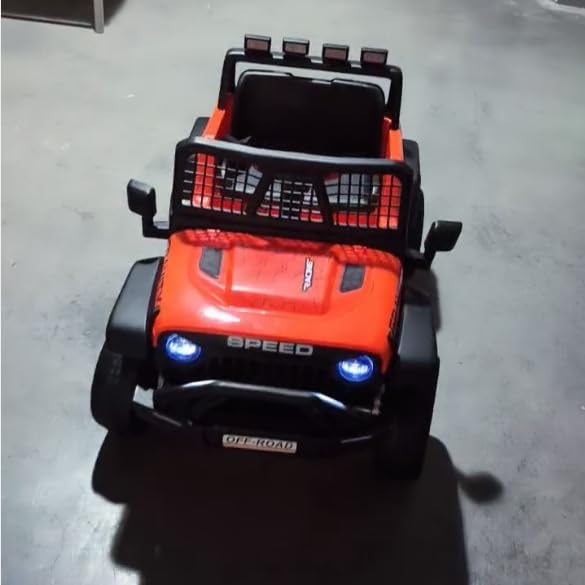 24V Ride on Toys w/Remote Control, 4WD Kids Ride on Truck Car, 3 Speed, Bluetooth Music, Wide Seat, Spring Suspension, LED Light, Birthday for Boys Girls Toddler (Black) customer photo 1