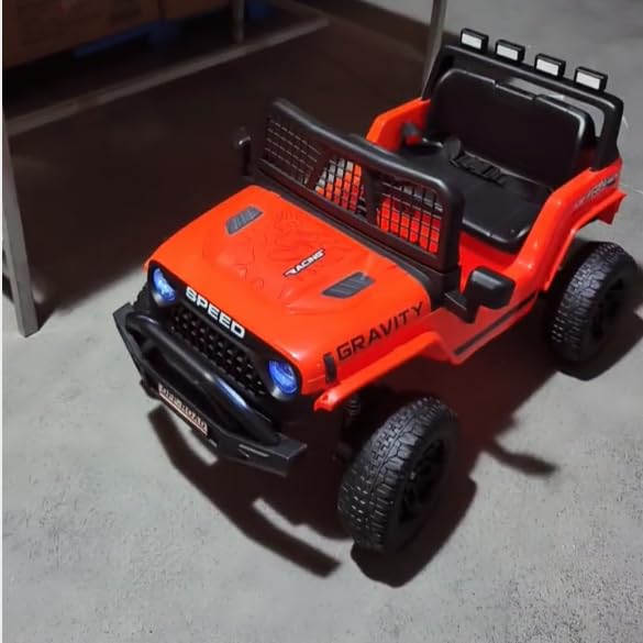 24V Ride on Toys w/Remote Control, 4WD Kids Ride on Truck Car, 3 Speed, Bluetooth Music, Wide Seat, Spring Suspension, LED Light, Birthday for Boys Girls Toddler (Black) customer photo 2