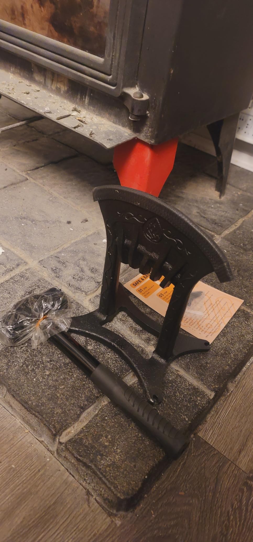 Cast Iron Kindling Splitter with 3Lbs Sledge Hammer,Medium-Sized customer photo 1