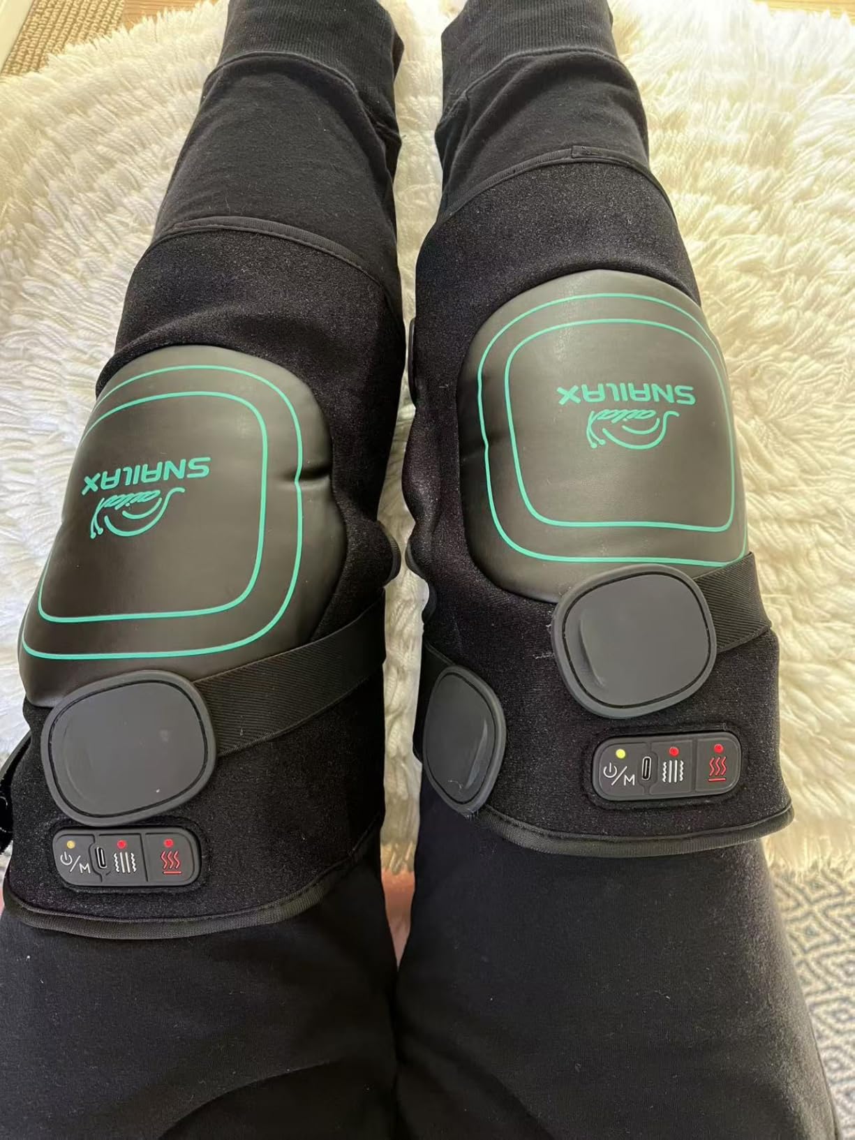Snailax Cordless Knee Massager with Heat, Red Light & Vibration Knee Wrap customer photo 2