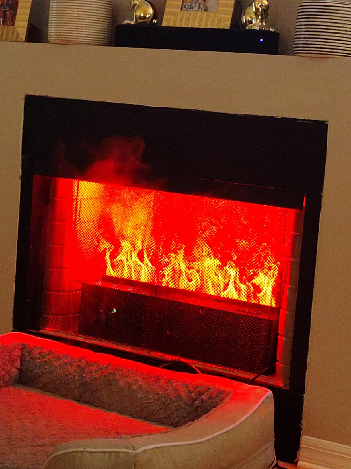 Water Vapor Fireplace 47.24in Color Flames Remote & Smart App Steam Electric Fireplace Automatic Water Control 304 Stainless customer photo 1