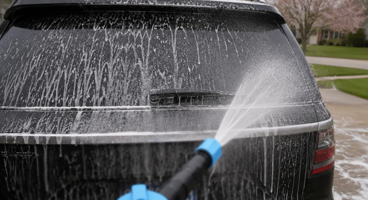 Car Wash Foam Gun for Garden Hose, with Microfiber Wash Mitt, Foam Sprayer customer photo 2