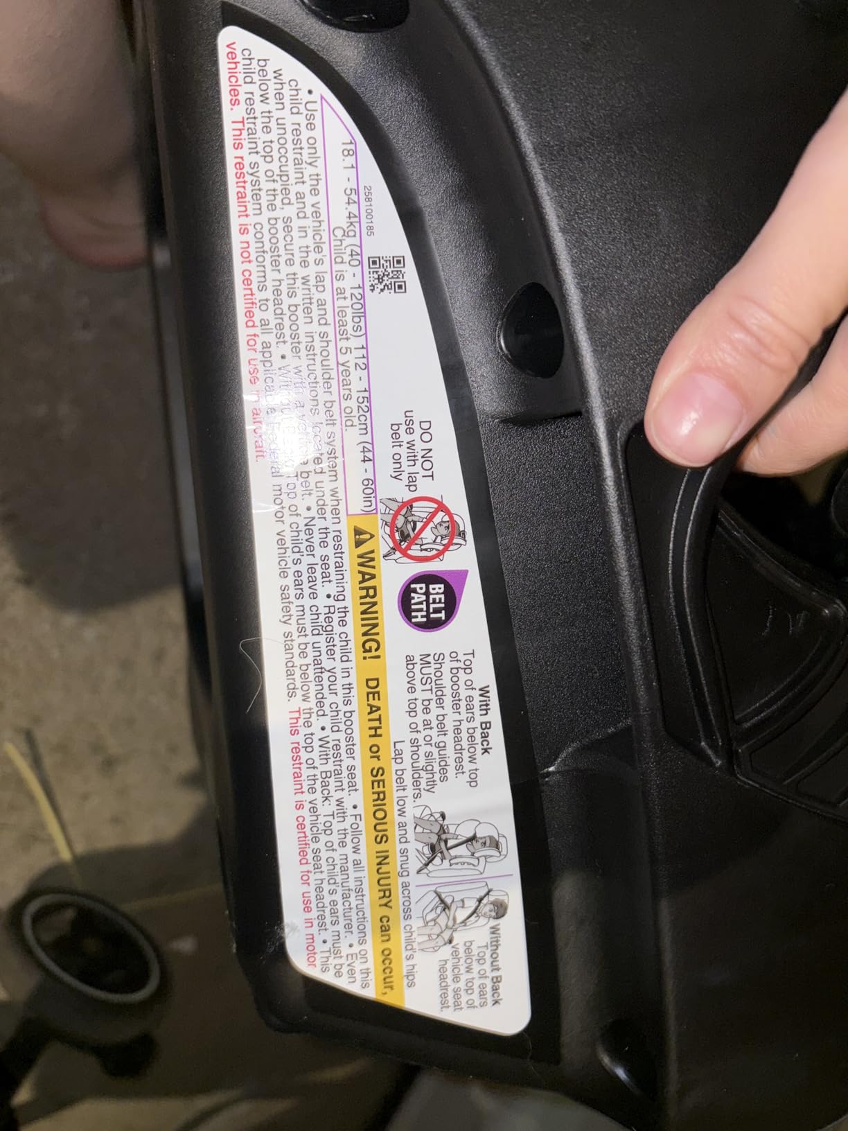 Evenflo GoTime LX Booster Car Seat (Astro Blue) customer photo 1