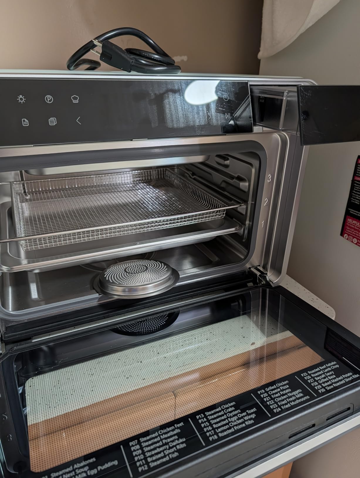 ROBAM Toaster Air Fryer Combi Oven, Countertop Steam Oven 14-in-1 with Convection Steam Roast & Bake, Multi-Stage Cooking, Self-Clean, 7 Modes, 30 Built-In Recipes, for Kitchen Pizza Baking (White) customer photo 2