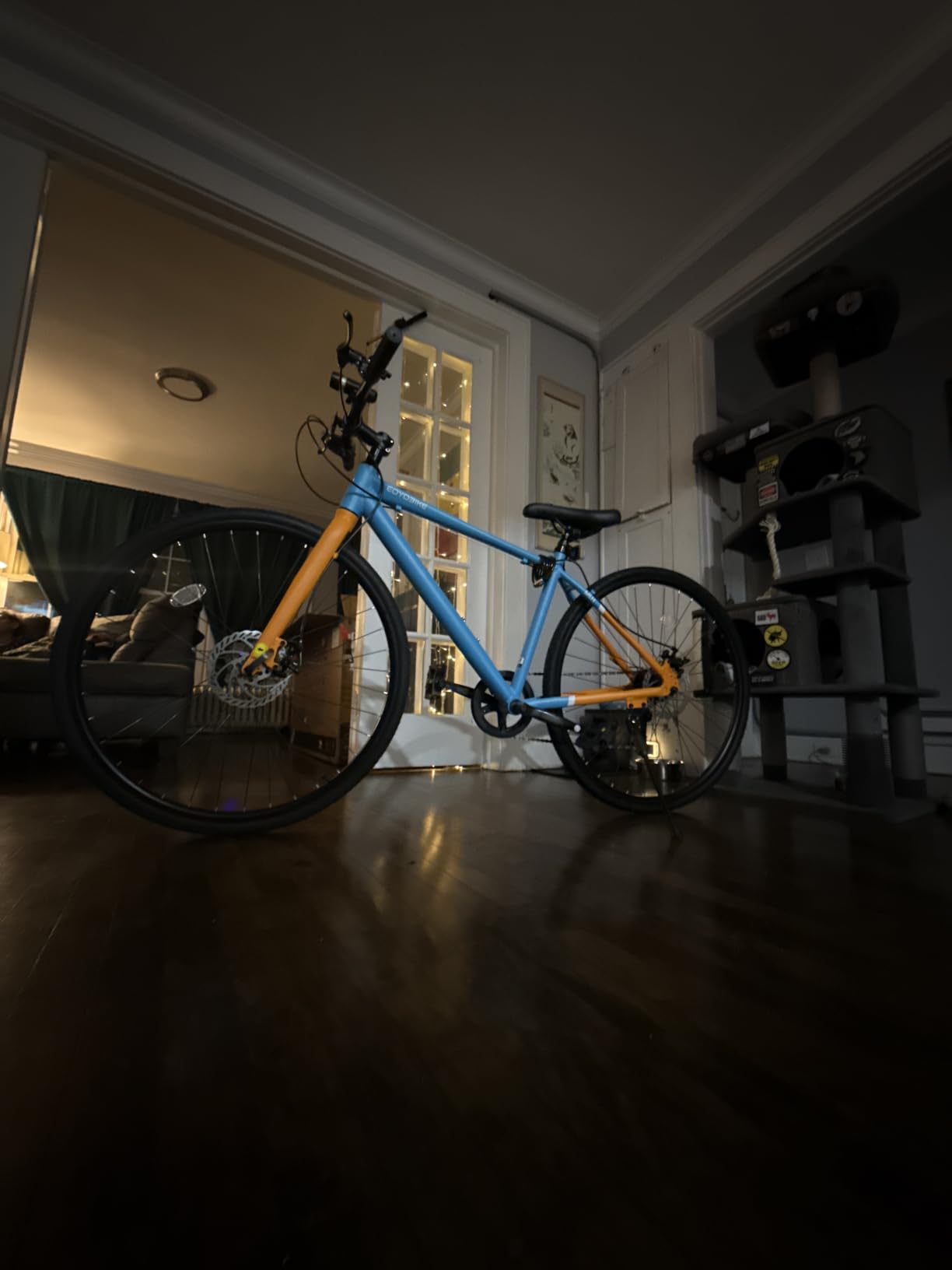 Adult Hybrid Bike for Men, 700C 8-Speed Aluminum Frame City Commuter Bike customer photo 2