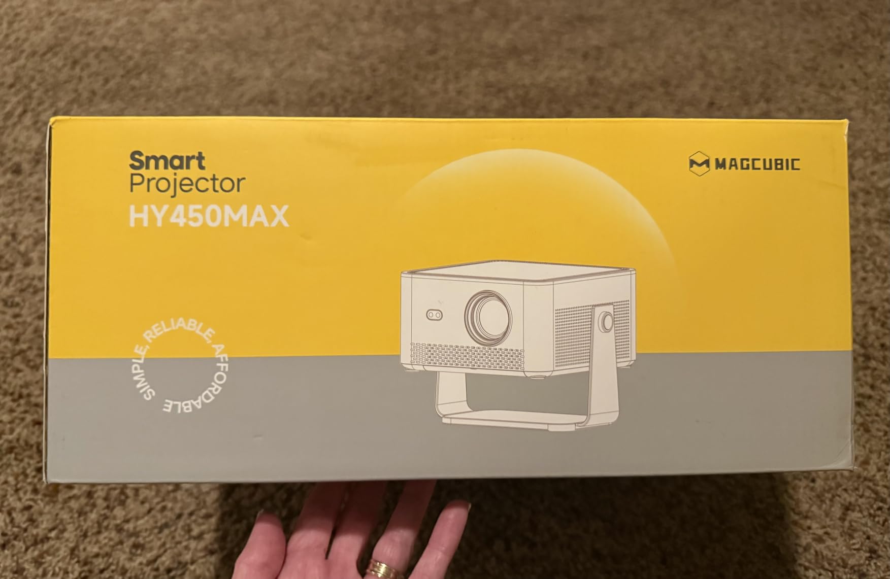 Magcubic 4K Smart Projector with WiFi and Bluetooth, 800 ANSI Native 1080P customer photo 1