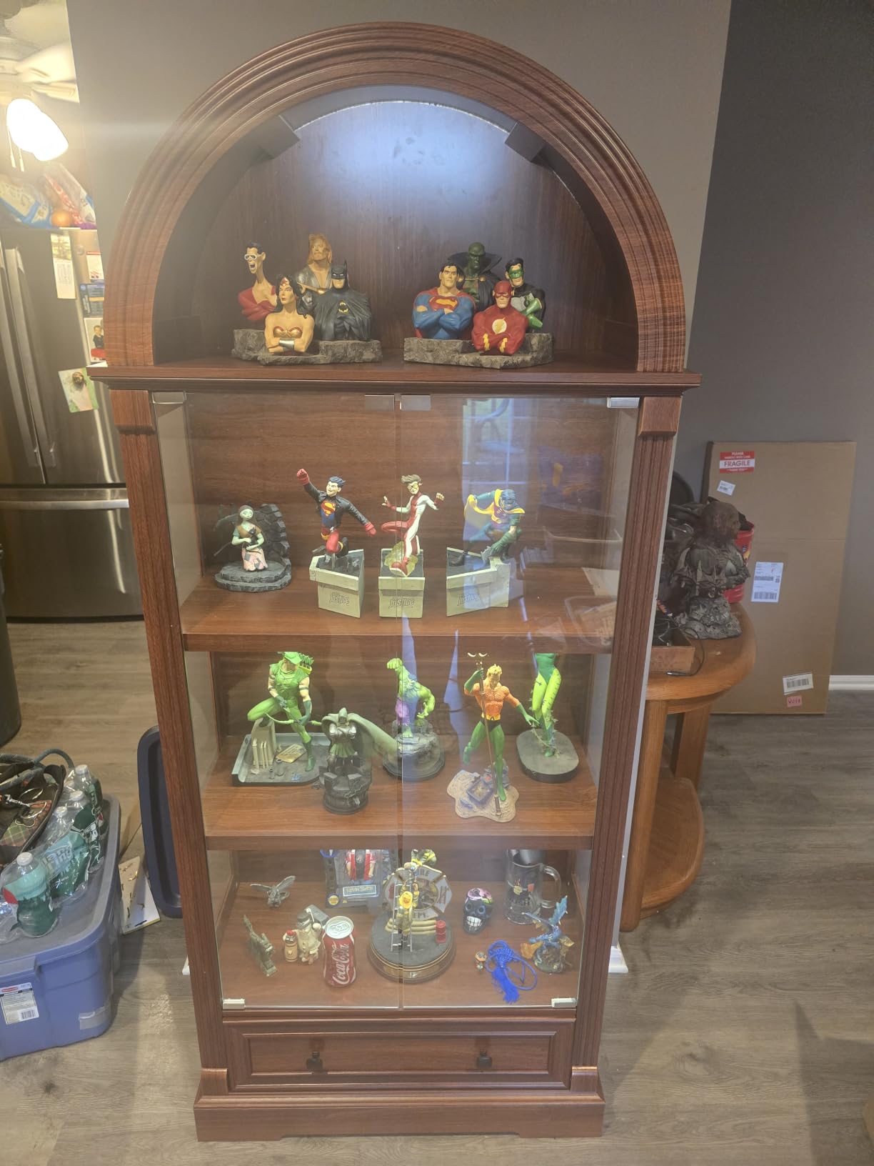 Dystler Curio Cabinet with Glass Doors & LED Lights customer photo 2