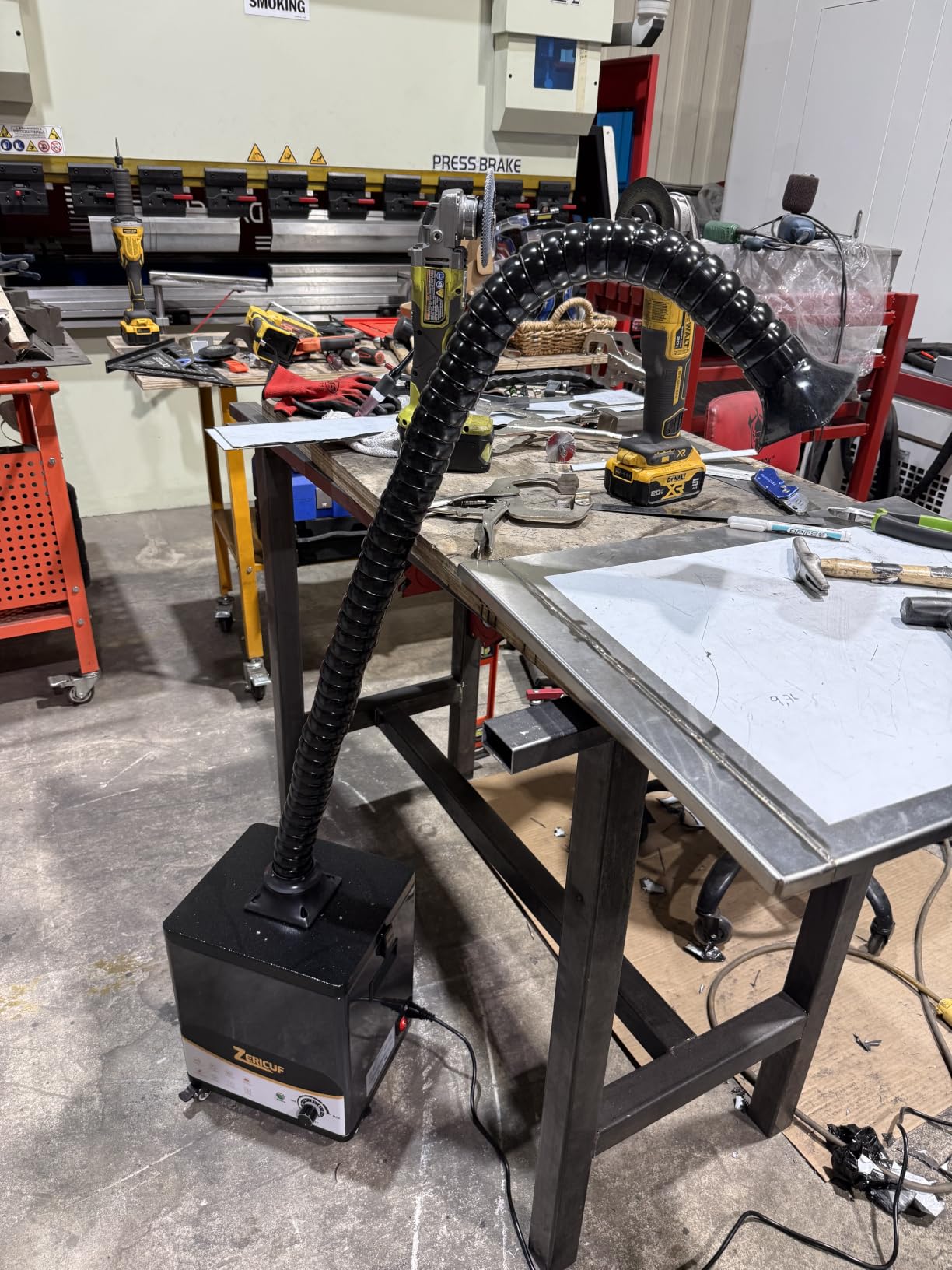 Solder Fume Extractor – 180W 320m³/h, Thickened Pre-Filters, Soundproof Low-Noise Chamber, Exclusive Downward Exhaust, H13 HEPA & High-Iodine Carbon, Smoke Absorber for Soldering, Laser, 3D Printer customer photo 2