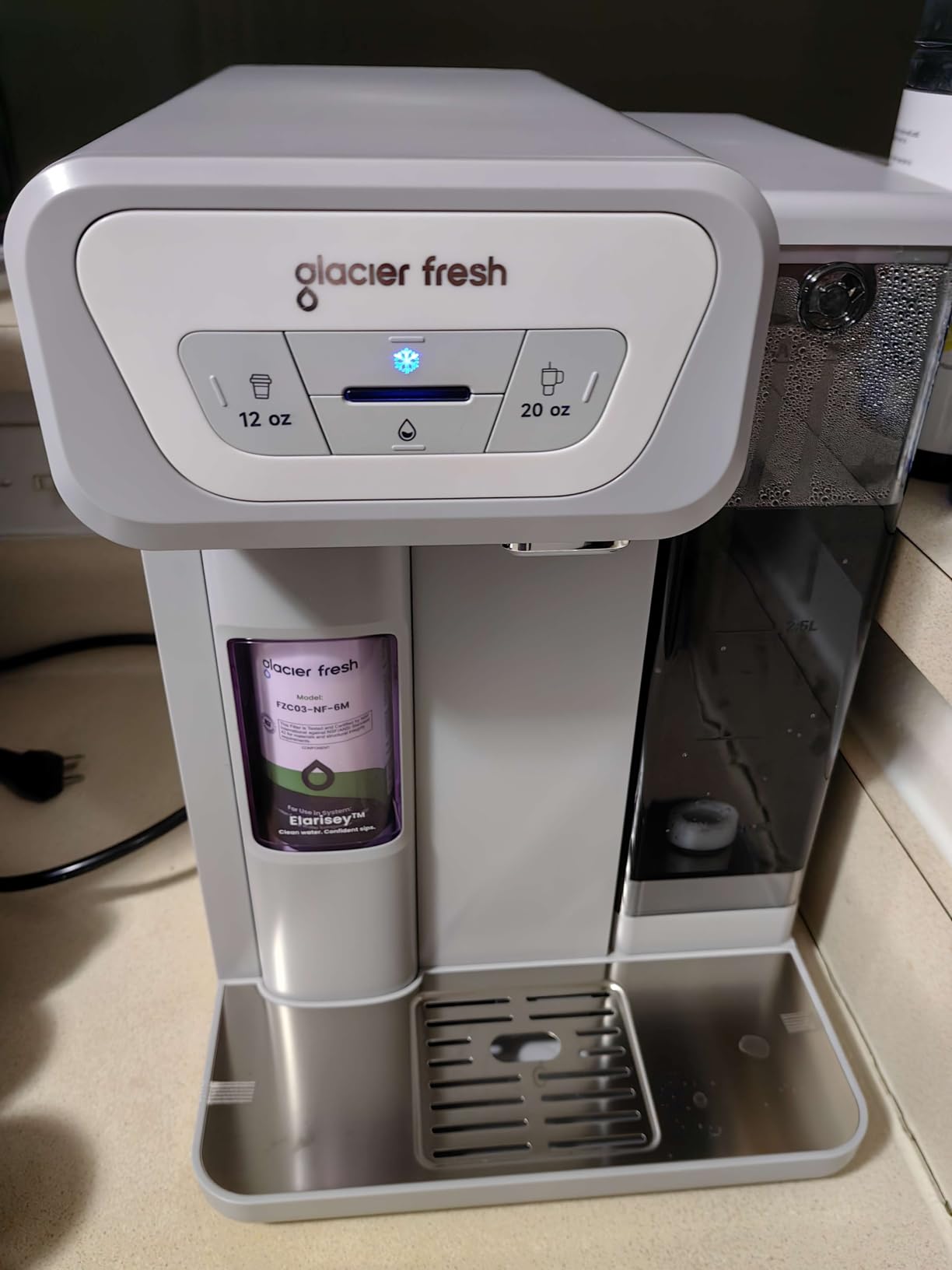 GLACIER FRESH C03 Coolon Countertop Cold Water Purifier, Zero Wastewater customer photo 2