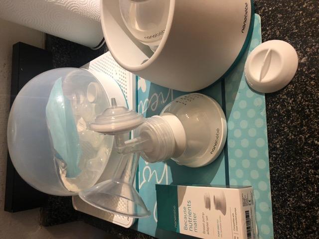 Nanobebe Wearable Breast Pump Hands Free Wireless Electric Breast Pump Smart App Controlled Pump Quiet Portable Multiple Modes, 2-Pack customer photo 1