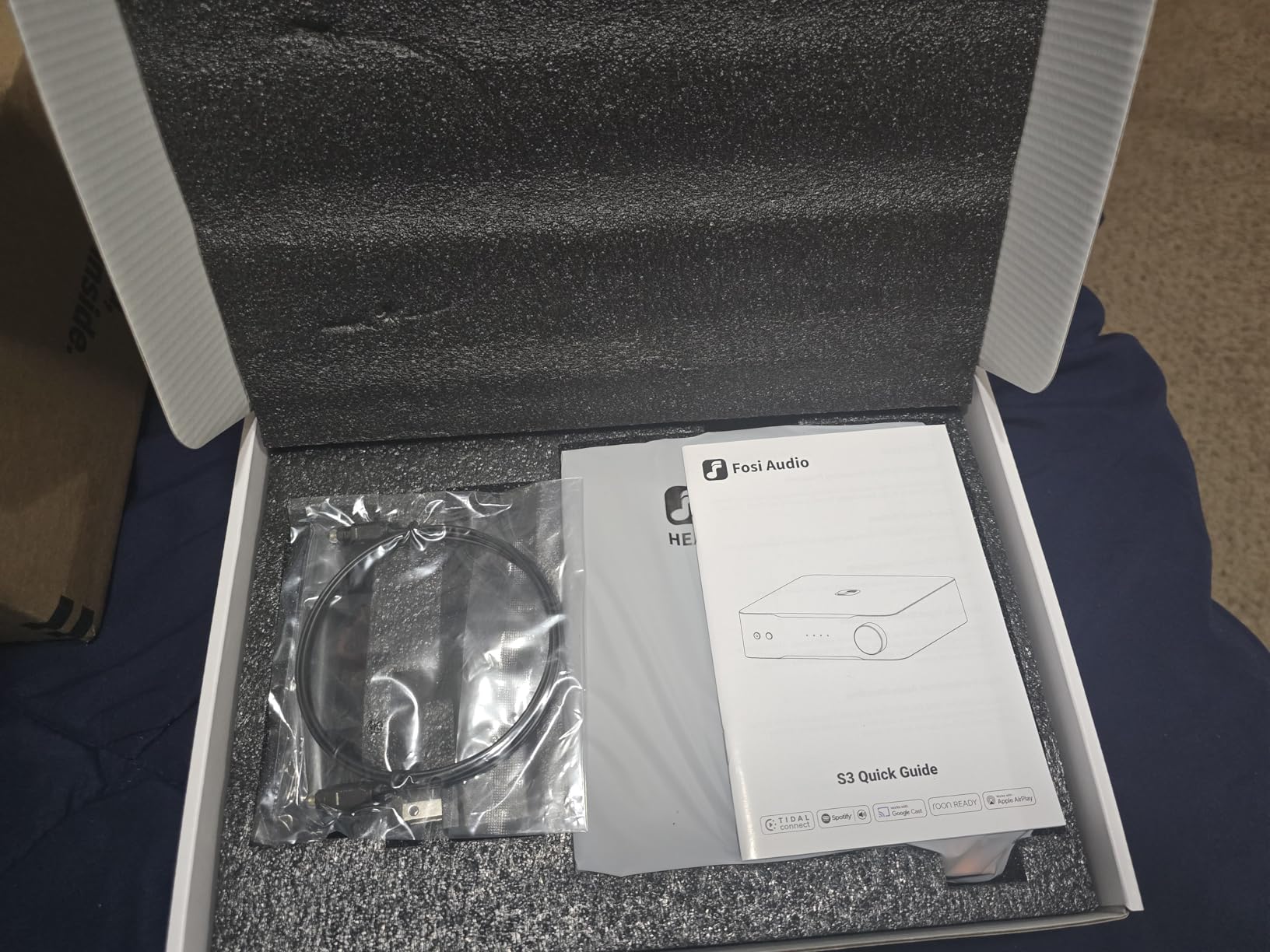 Fosi Audio S3 HiFi Music Streamer DAC Preamp, AK4493SEQ DAC Wi-Fi 6 Bluetooth 5.3, Digital Transport with XLR Balanced/Optical/Sub Out/HDMI eARC, AirPlay 2 Spotify Connect Tidal, 10-Band EQ customer photo 1