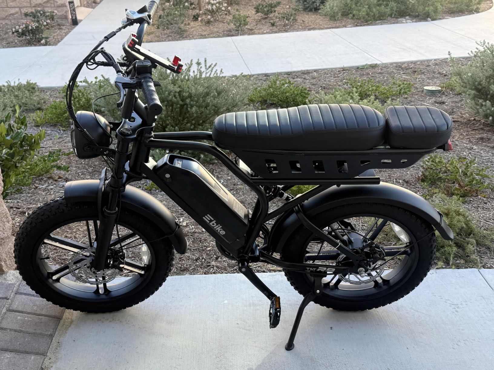 Electric Bike for Adults,48V15Ah Removable Battery Retro Ebike,Suspension customer photo 2