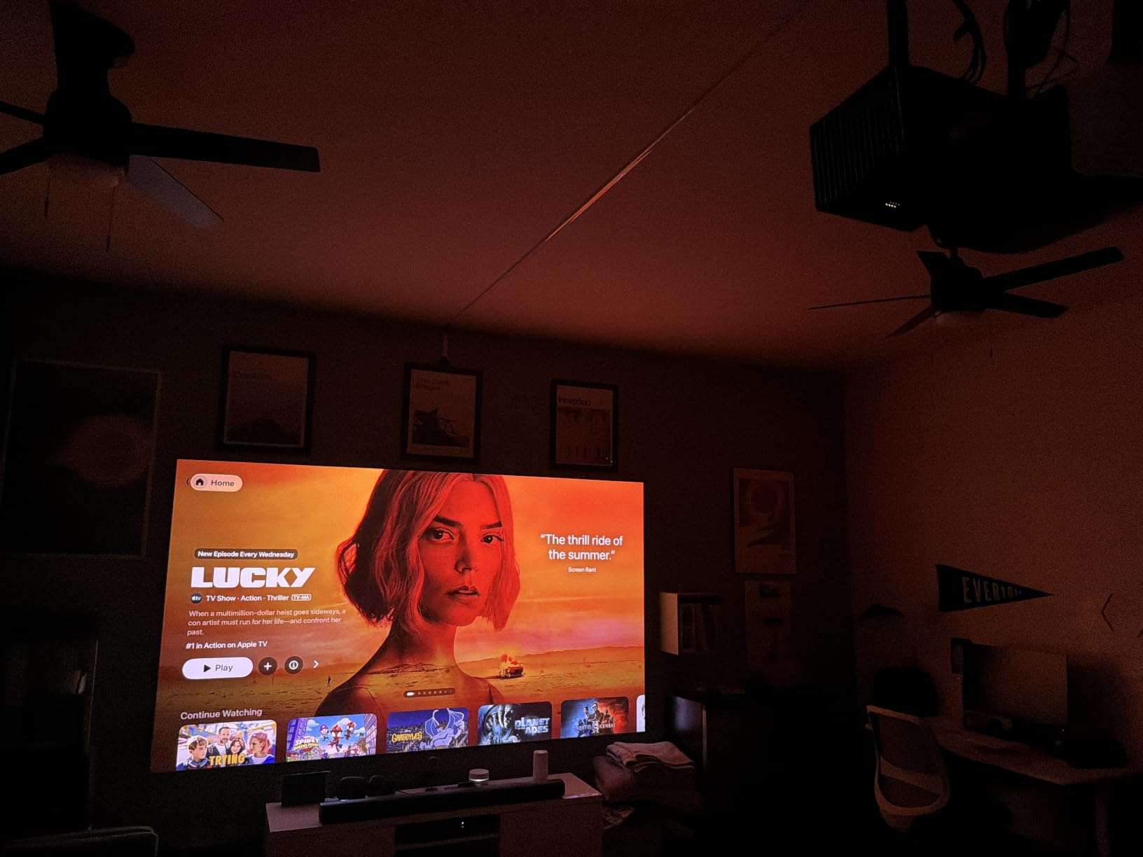 Valerion VisionMaster Pro2 Triple Laser Projector 4K,15000:1 Contrast, 0.9-1.5x Optical Zoom, 2X Multitasking Power, IMAX, HDR10+, GTV, 4ms Lag-Free Gaming, 3000 ISO Lumens, Google Home, Apple Homekit customer photo 2