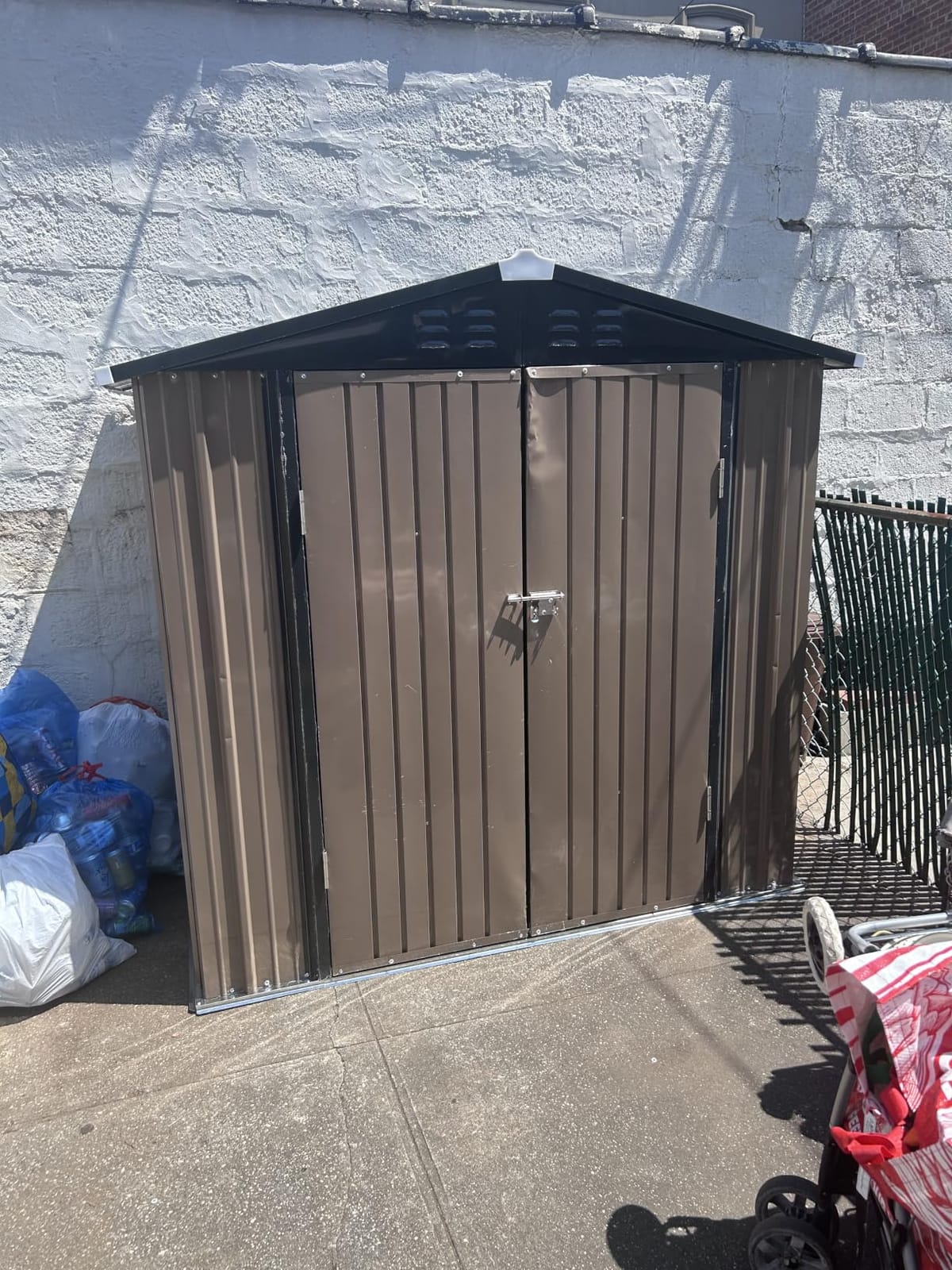 Patiowell 8x6 FT Outdoor Storage Shed with Floor Frame, Metal Garden Sheds customer photo 2